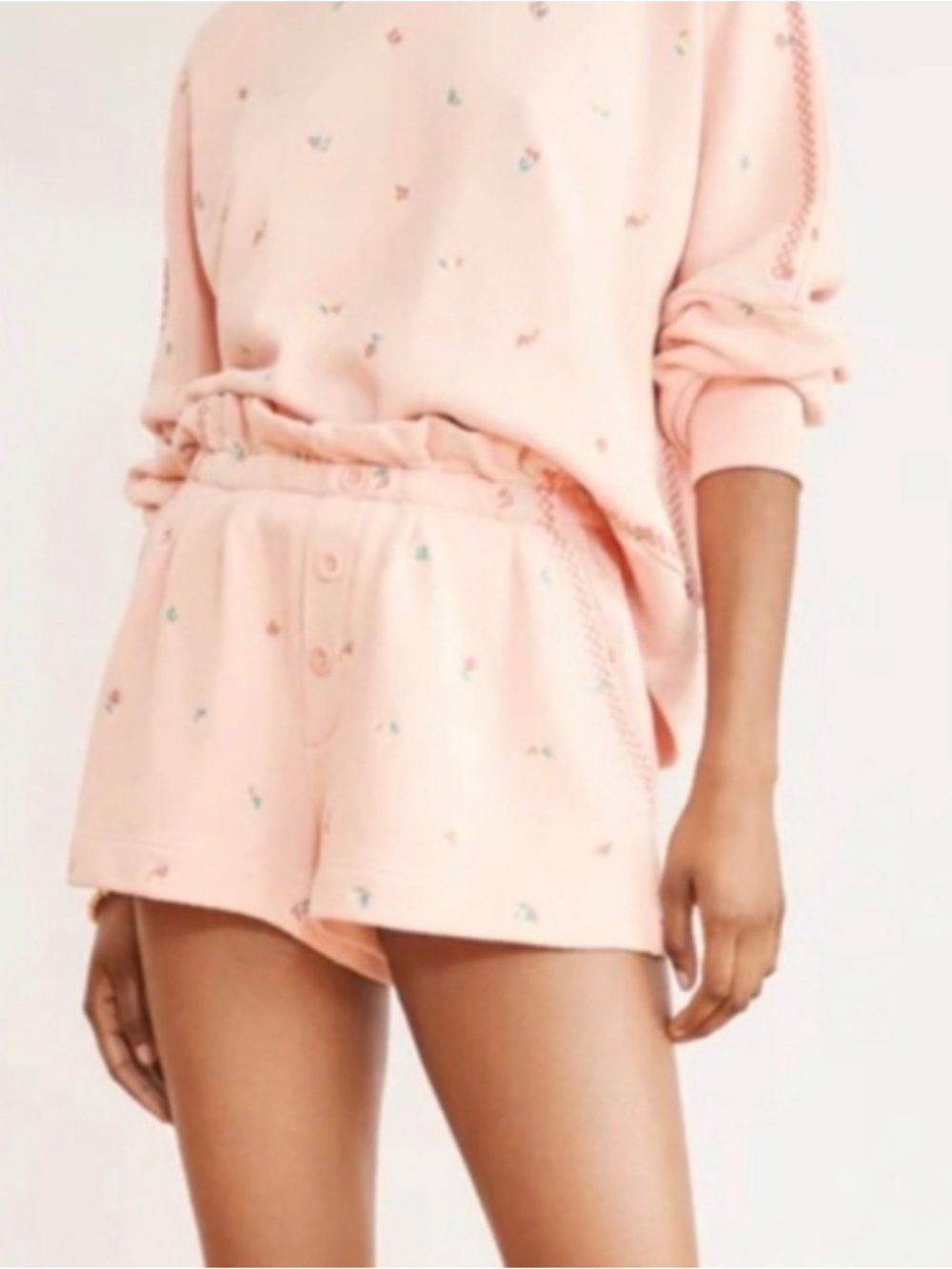 Something Navy Soft Pink Women's Lounge Short Set - Cozy Sleepwear